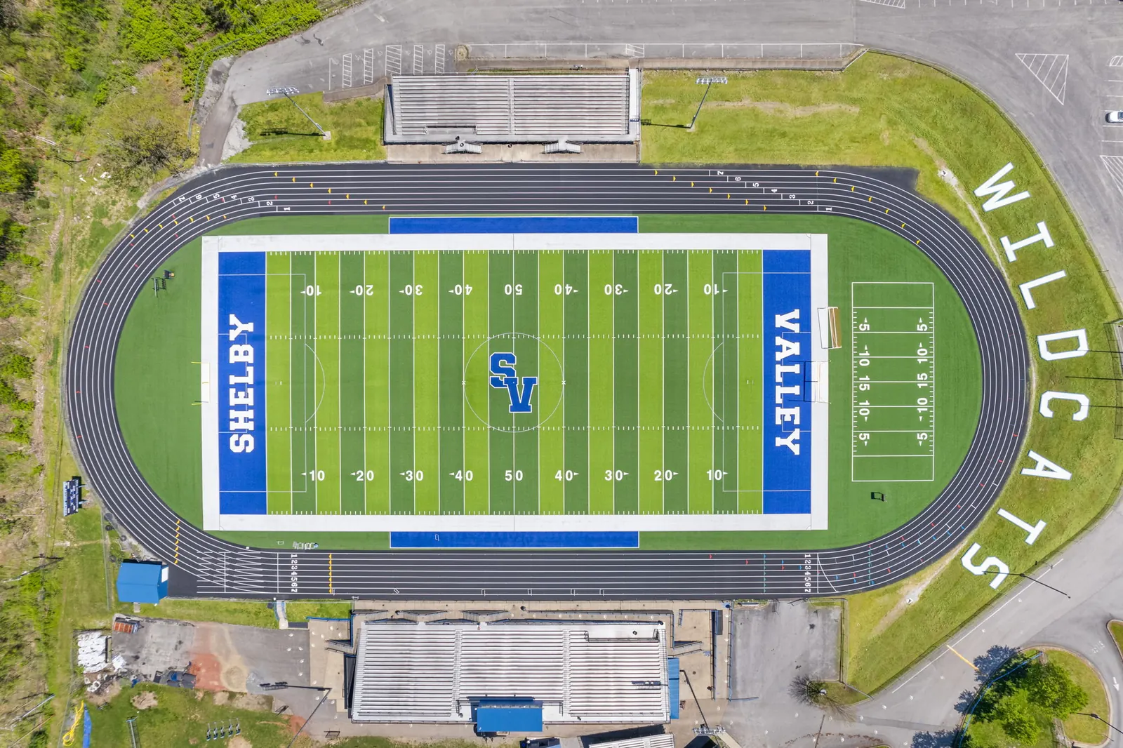 Shelby Valley High School Track project by Mountain Enterprises